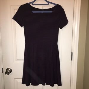 Forever 21 Maroon and Navy Skater Dress